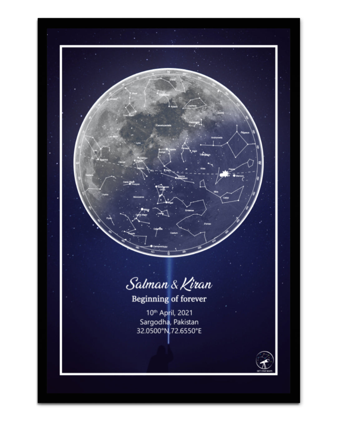 Blue Moon Star Map