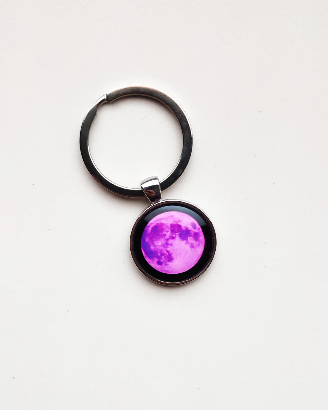 Purple Moon - Key Ring