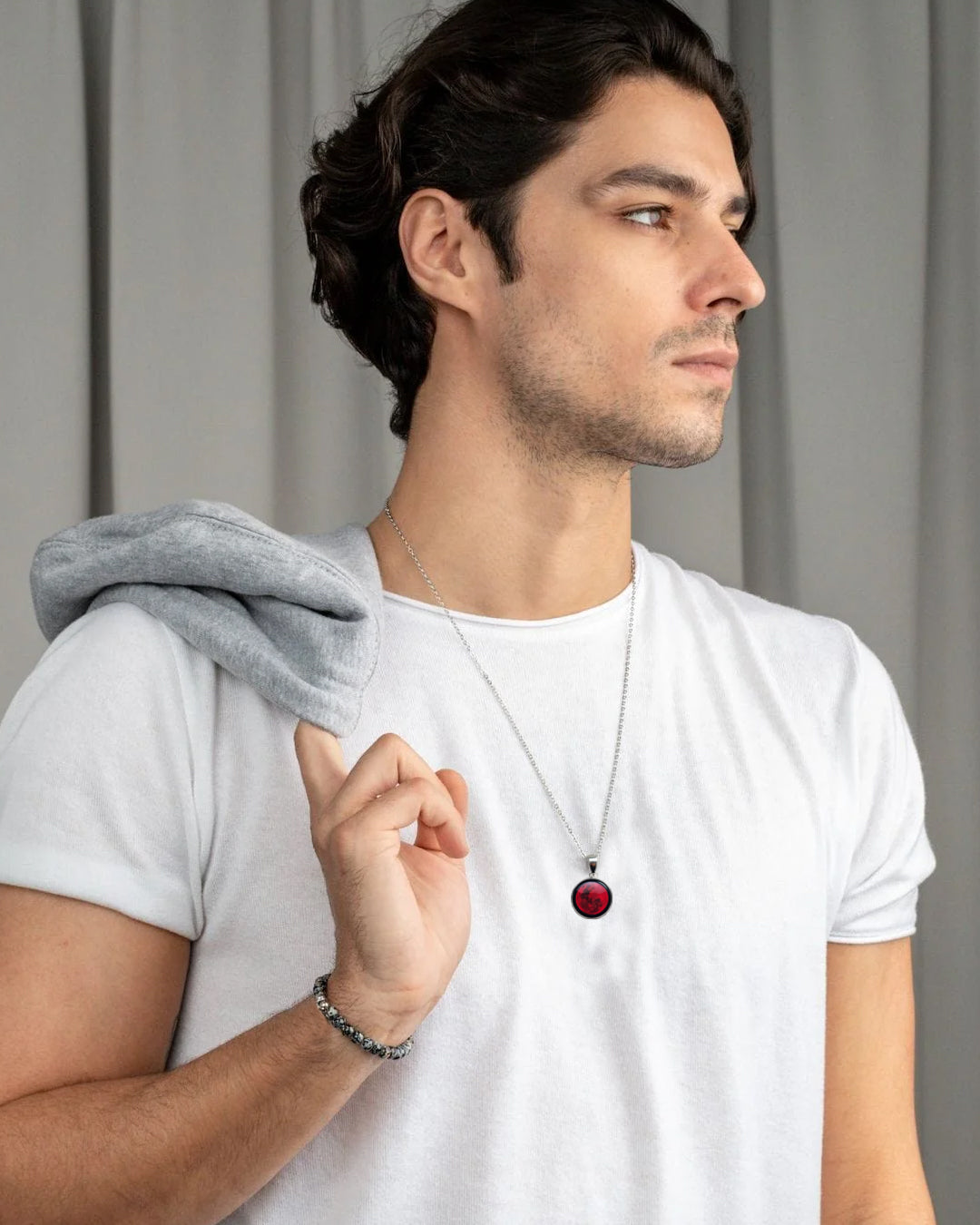 Lunar Eclipse Red Moon - Necklace