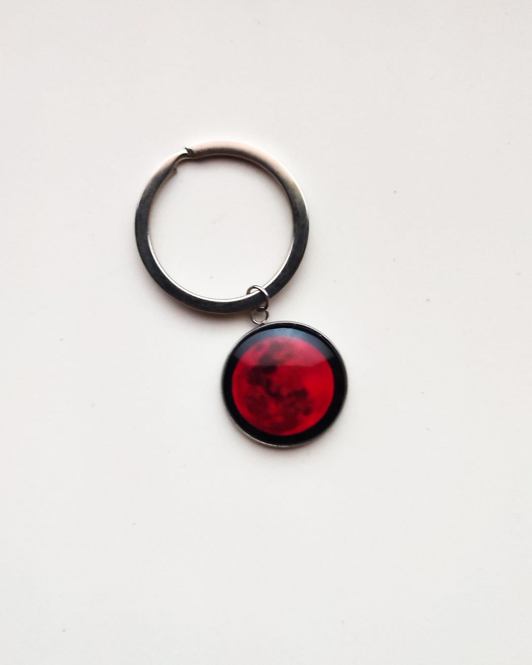 Lunar Eclipse Red Moon - Key Ring