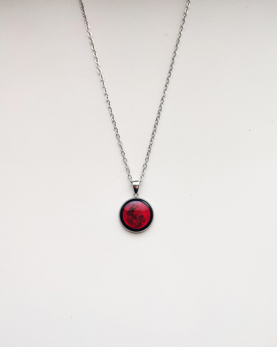 Lunar Eclipse Red Moon - Necklace