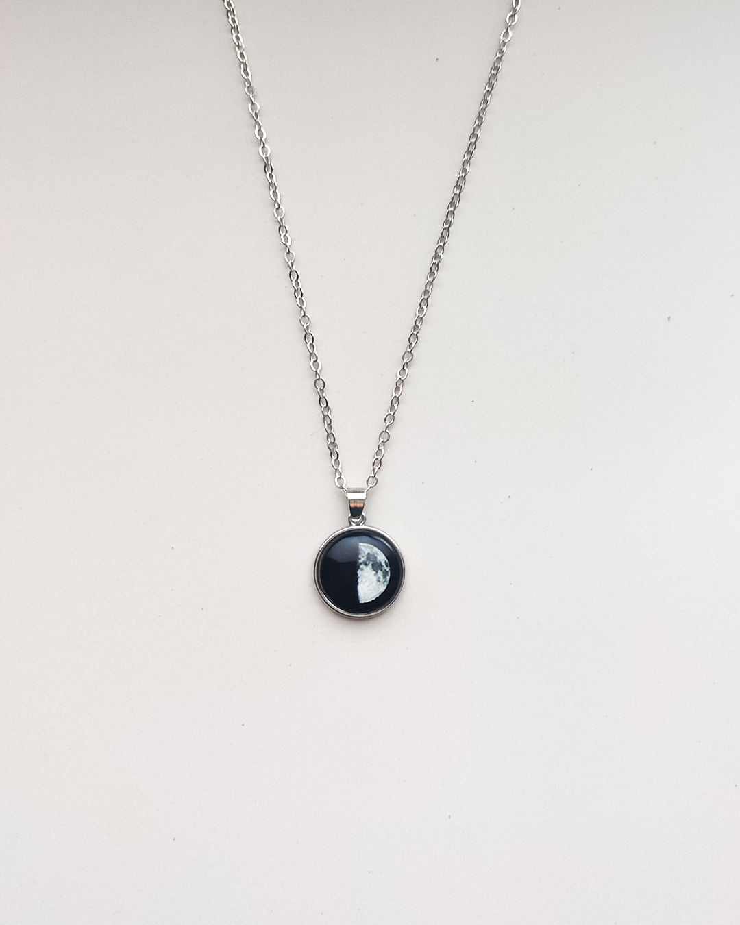Waxing Quarter - Necklace