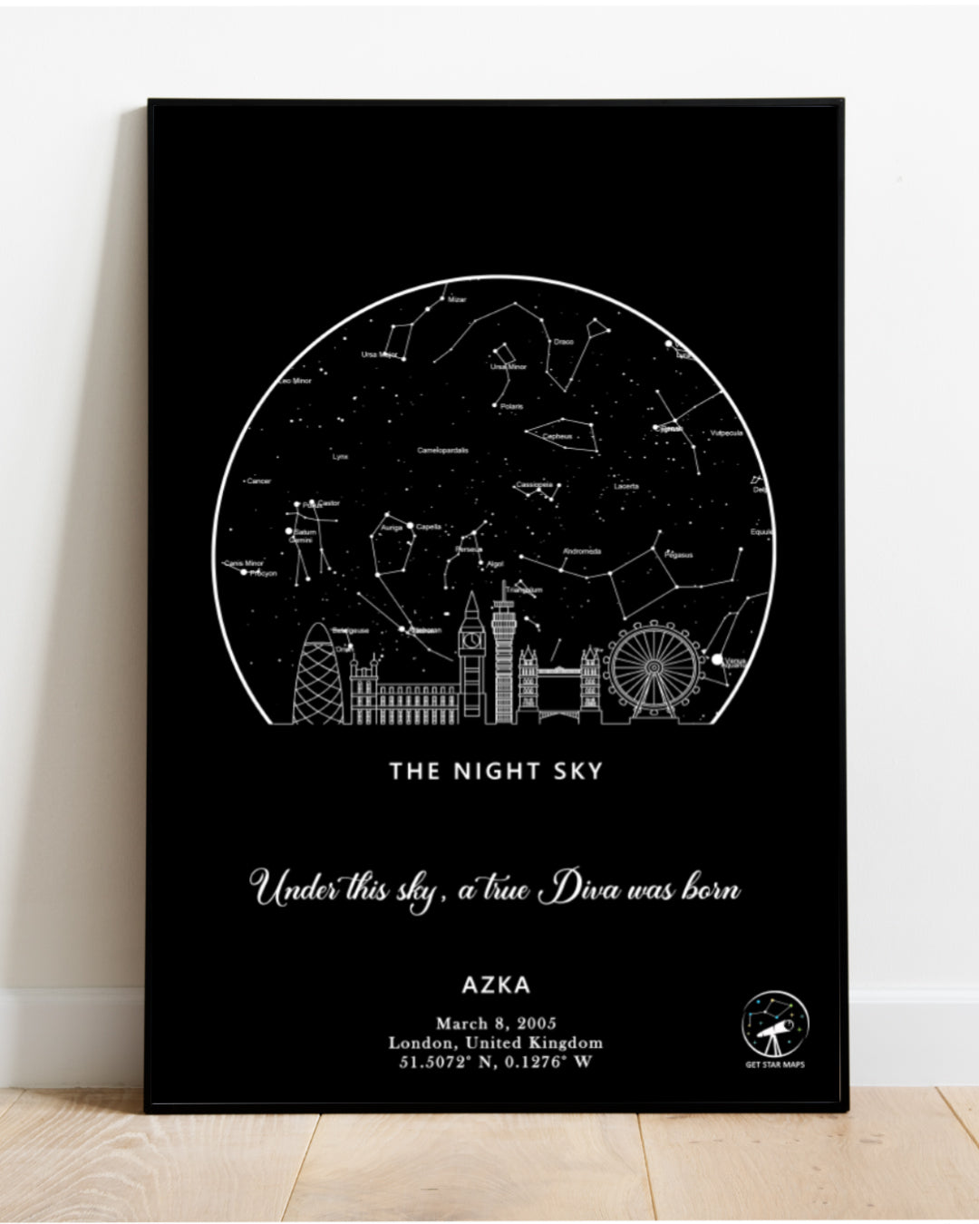 London Skyline Star Map