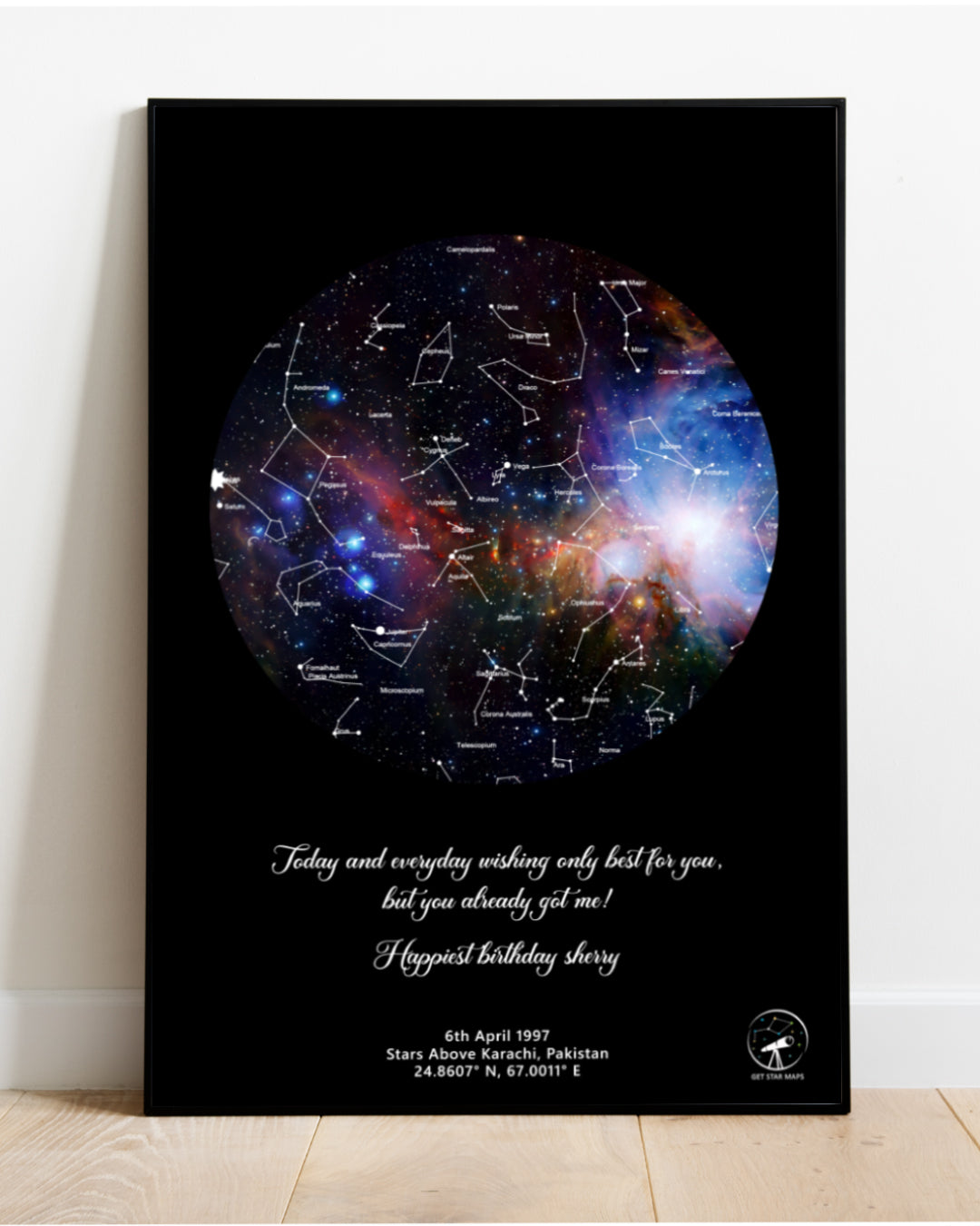 Andromeda Galaxy Star Map