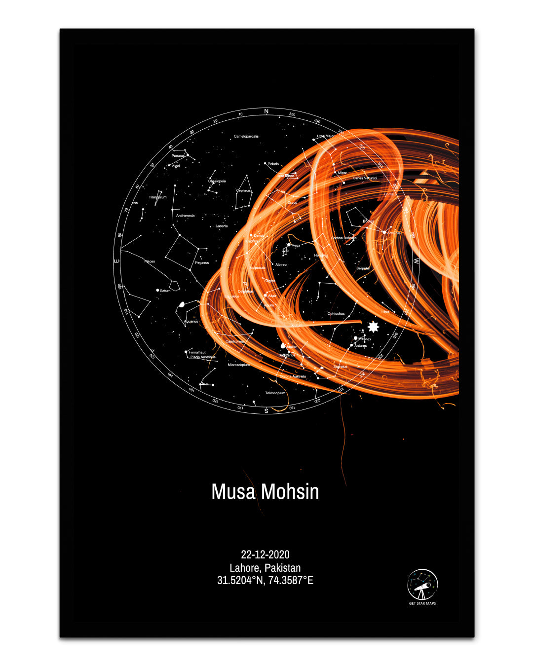 Bellatrix Galaxy Star Map