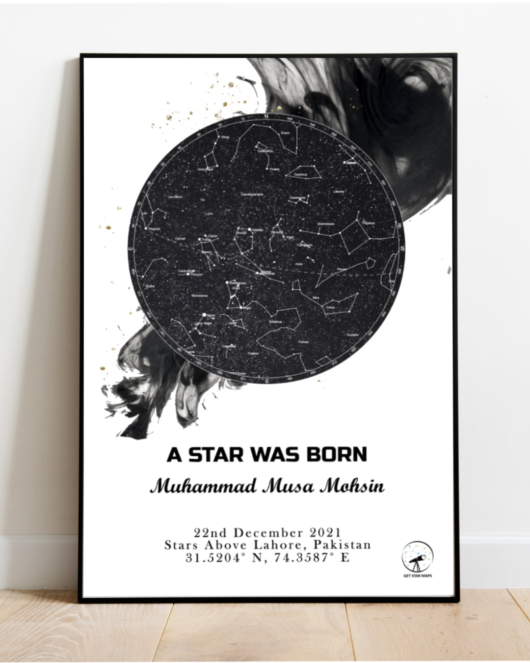 Dark Side of Galaxy Star Map