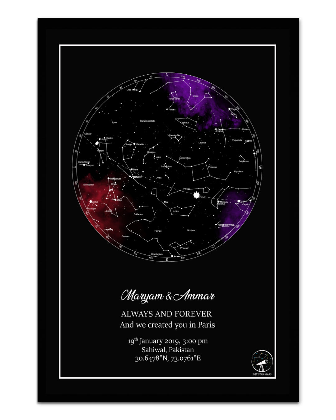 Galaxy Smoke Star Map