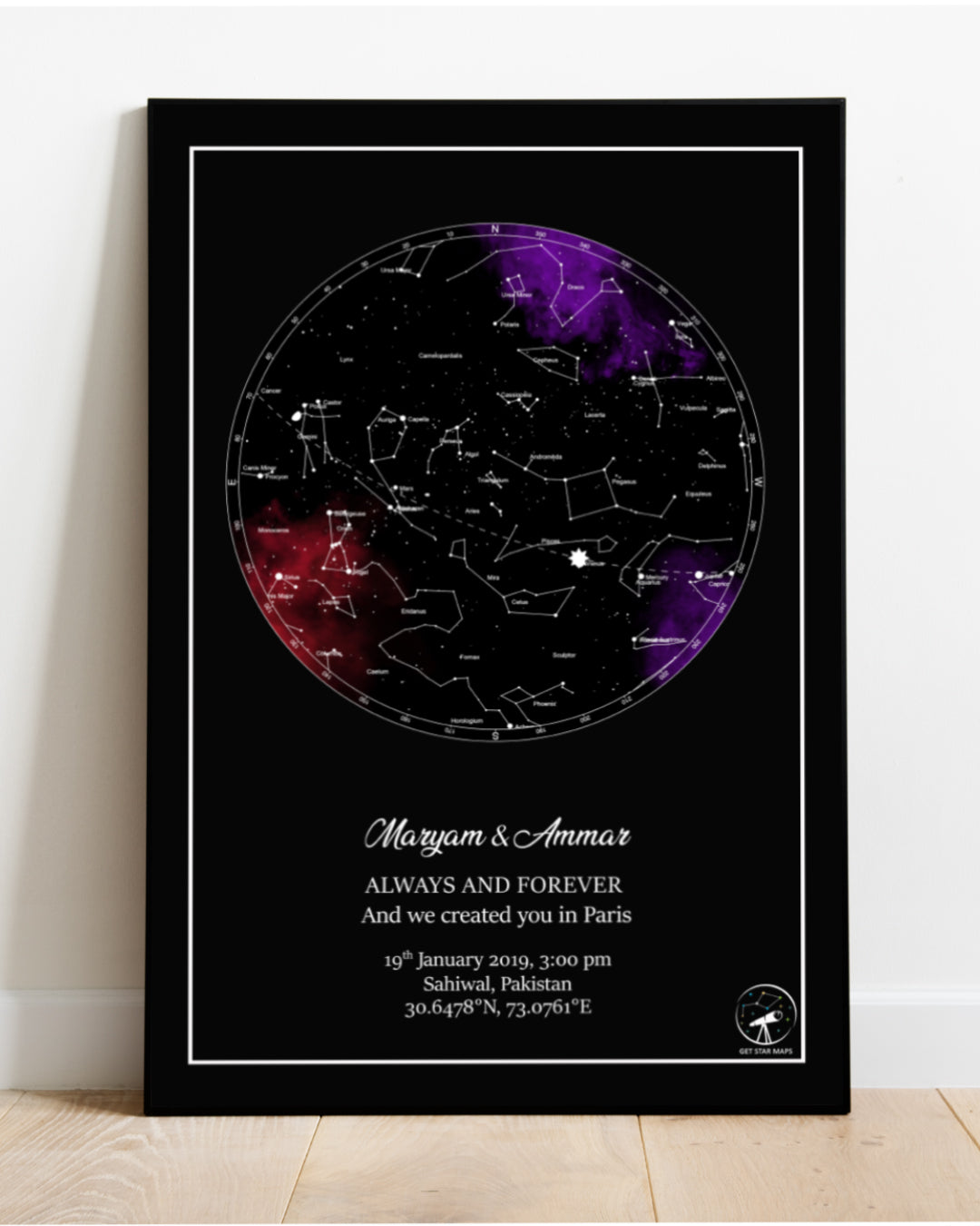 Galaxy Smoke Star Map