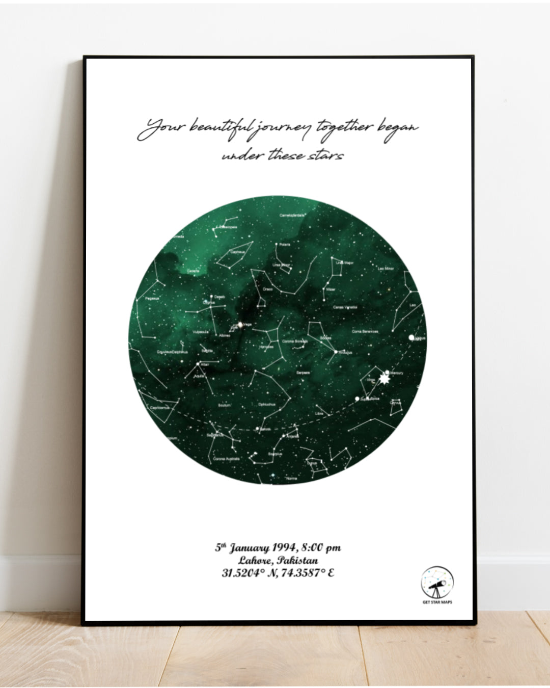Green Galaxy Star Map