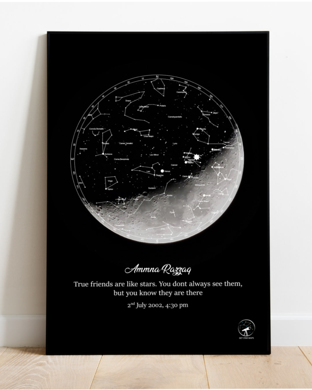 Half Moon Star Map