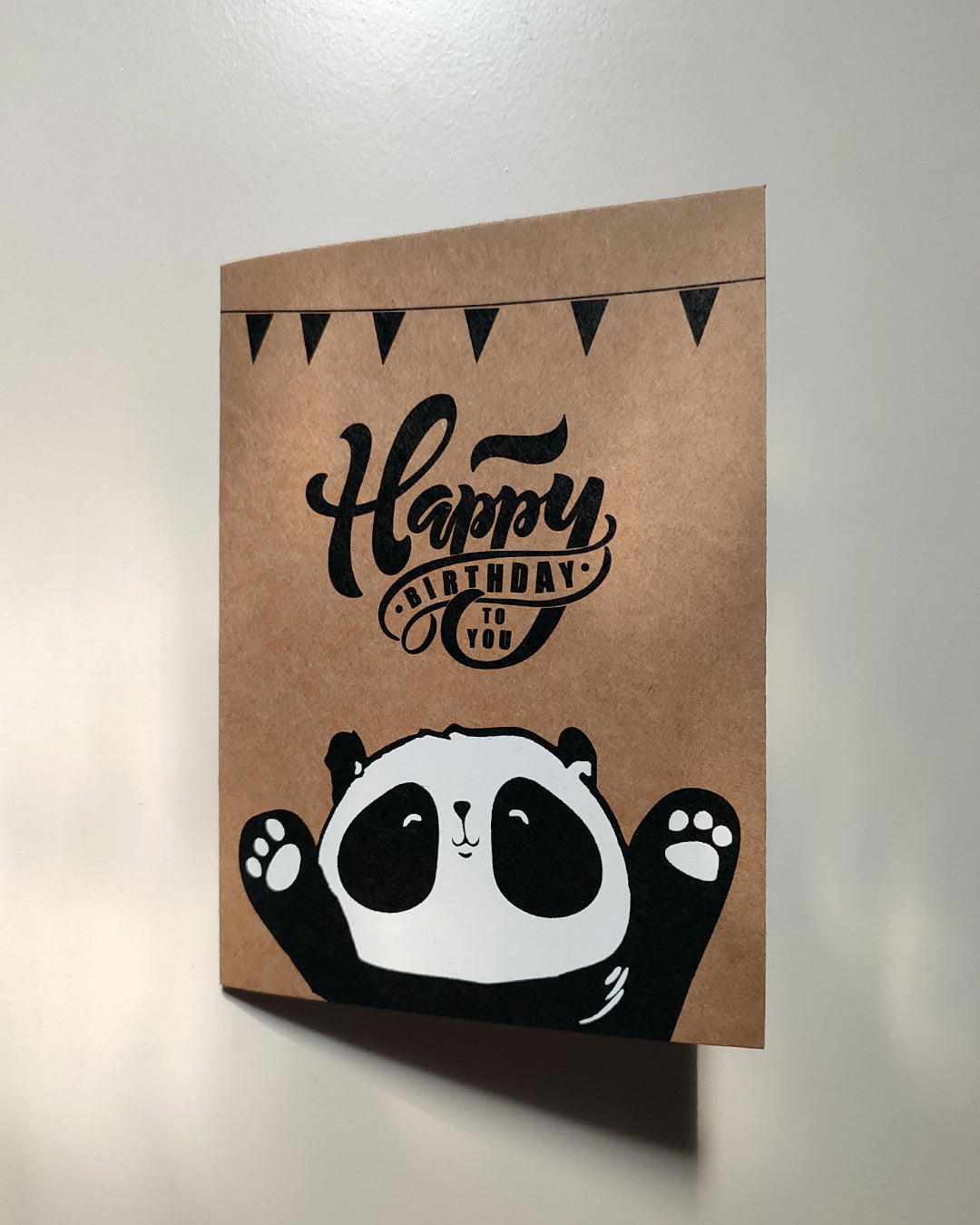 panda happy birthday card