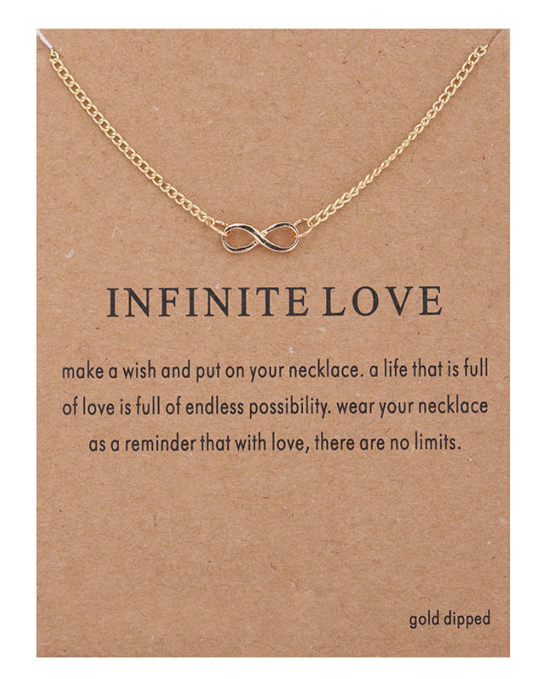 Infinity Make a Wish Pendant