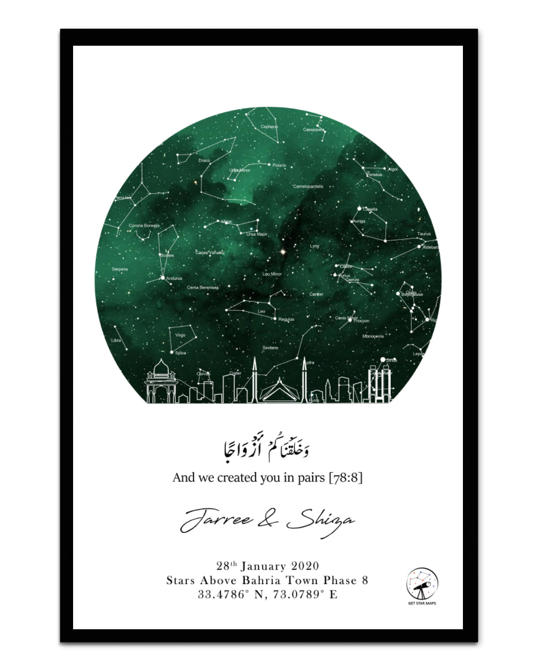 Skyline - Islamabad Star Map