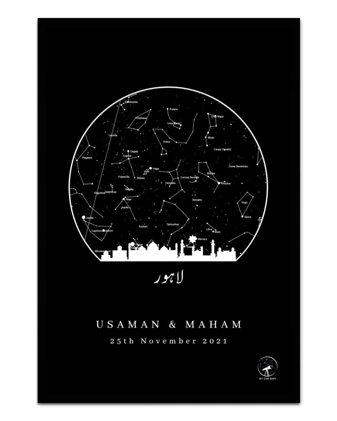 Skyline - Lahore Star Map