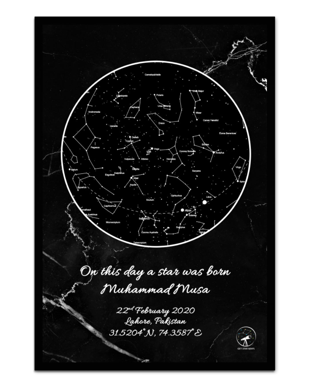 Touch of Marble Star Map