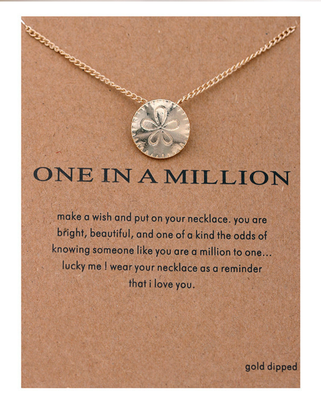 One In a Million Make a Wish Pendant