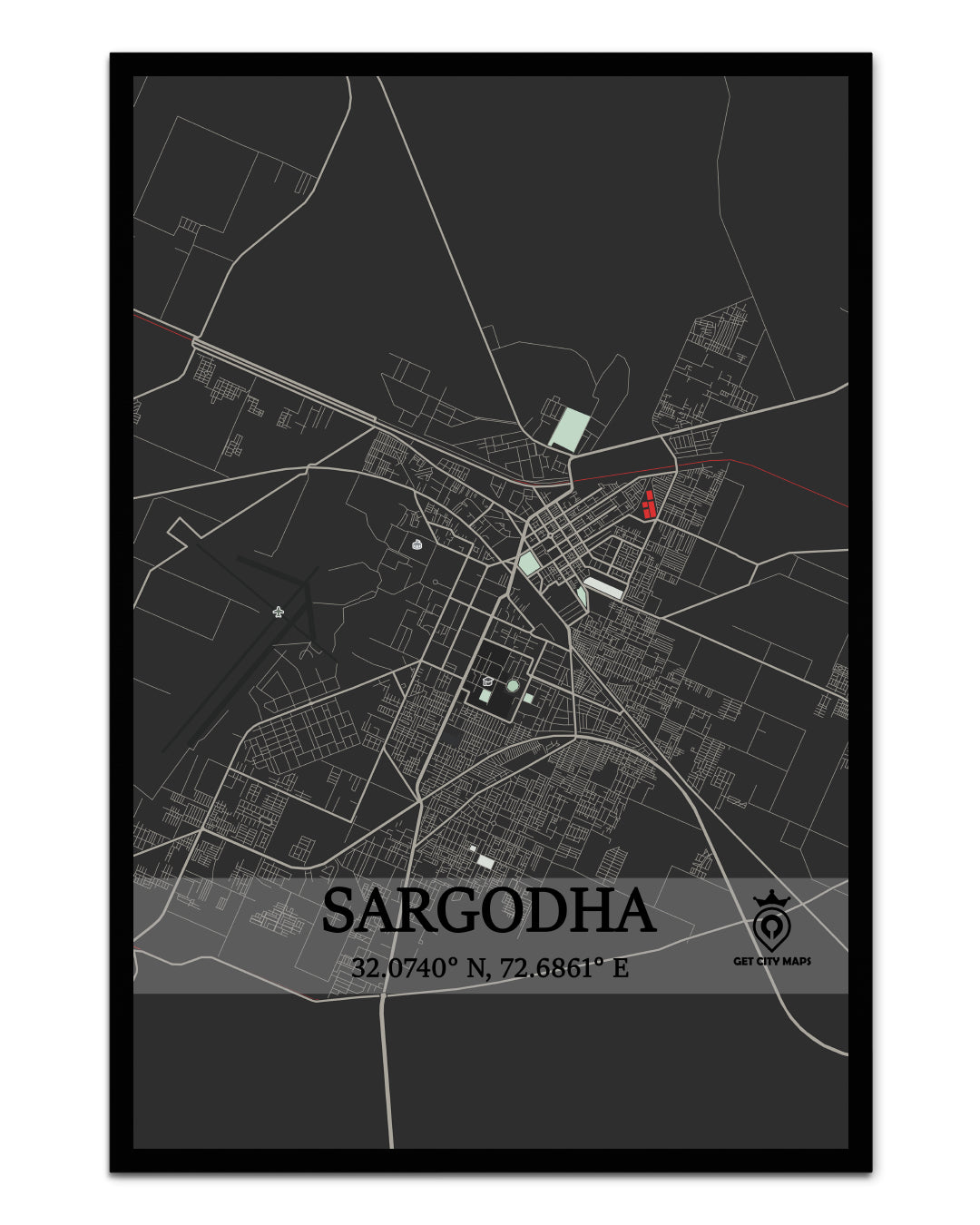 Sargodah- City Map