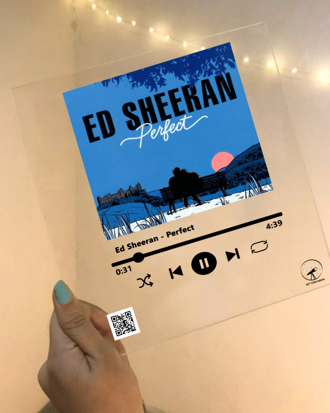 Perfect ED SHEERAN Custom Music Plaque