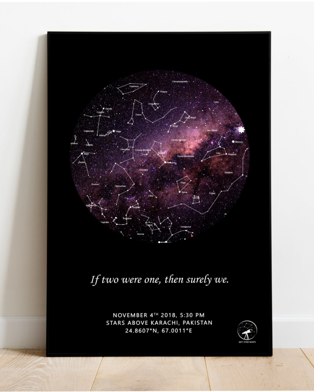 Malin Galaxy Star Map