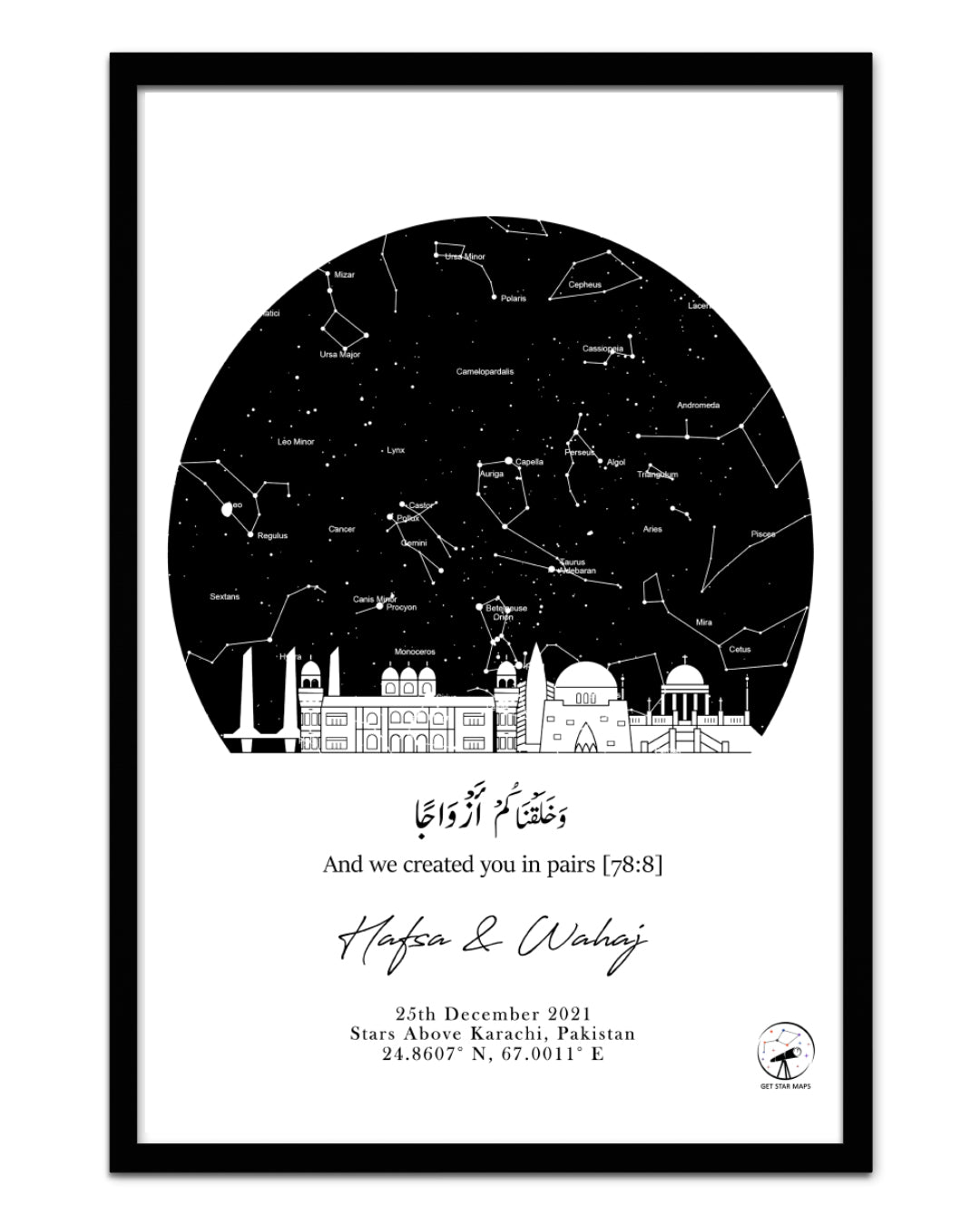 Skyline - Karachi Star Map