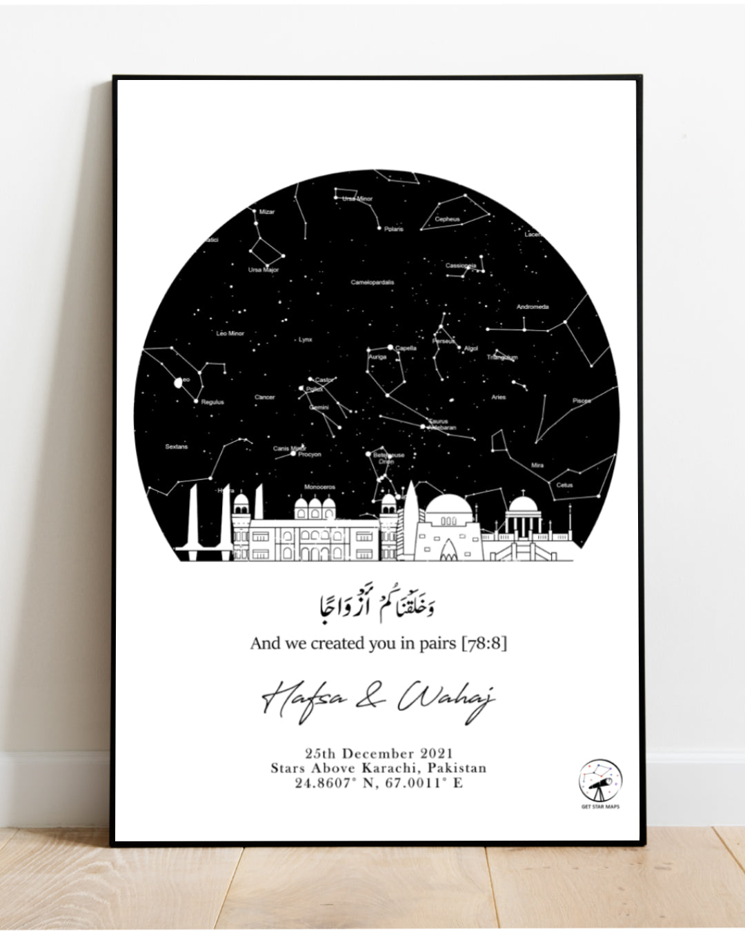 Skyline - Karachi Star Map