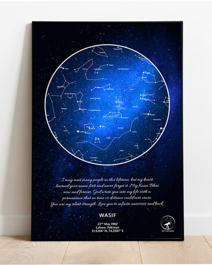 Sombrero Galaxy Star Map