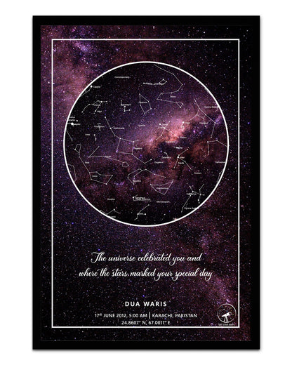 Heavenly Haven Galaxy Star Map