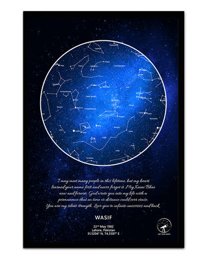 Sombrero Galaxy Star Map