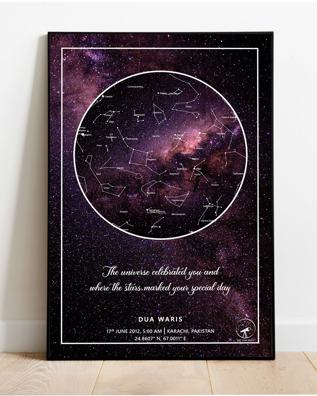 Heavenly Haven Galaxy Star Map