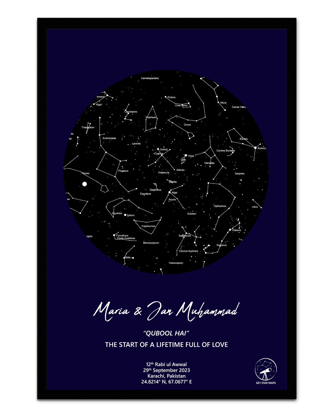 Midnight Elegance Star Map