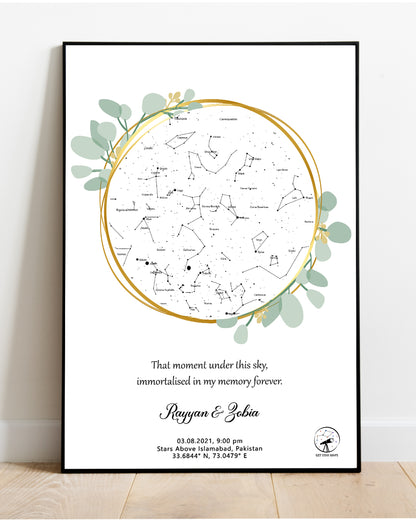 Floral Star Map