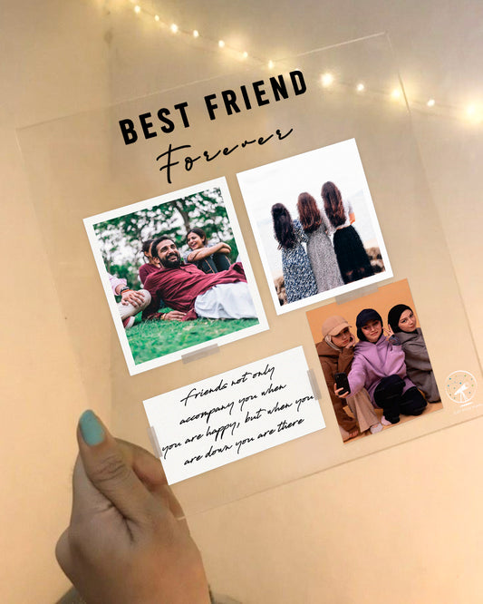 Personalized Acrylic Plaque – Best Friend Forever Design