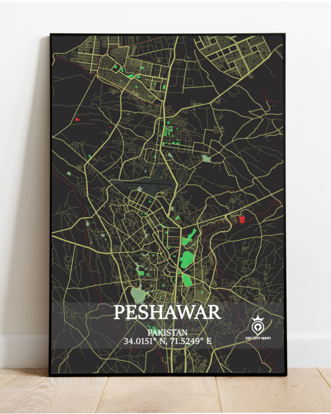 Peshawar - City Map – Tohfay Shofay
