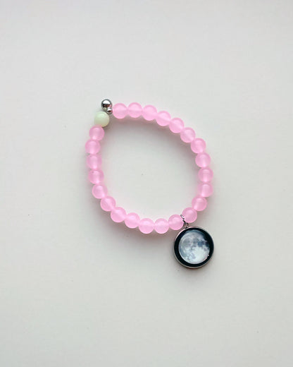 Waning Gibbous - Pink - Moon Glow Bracelet